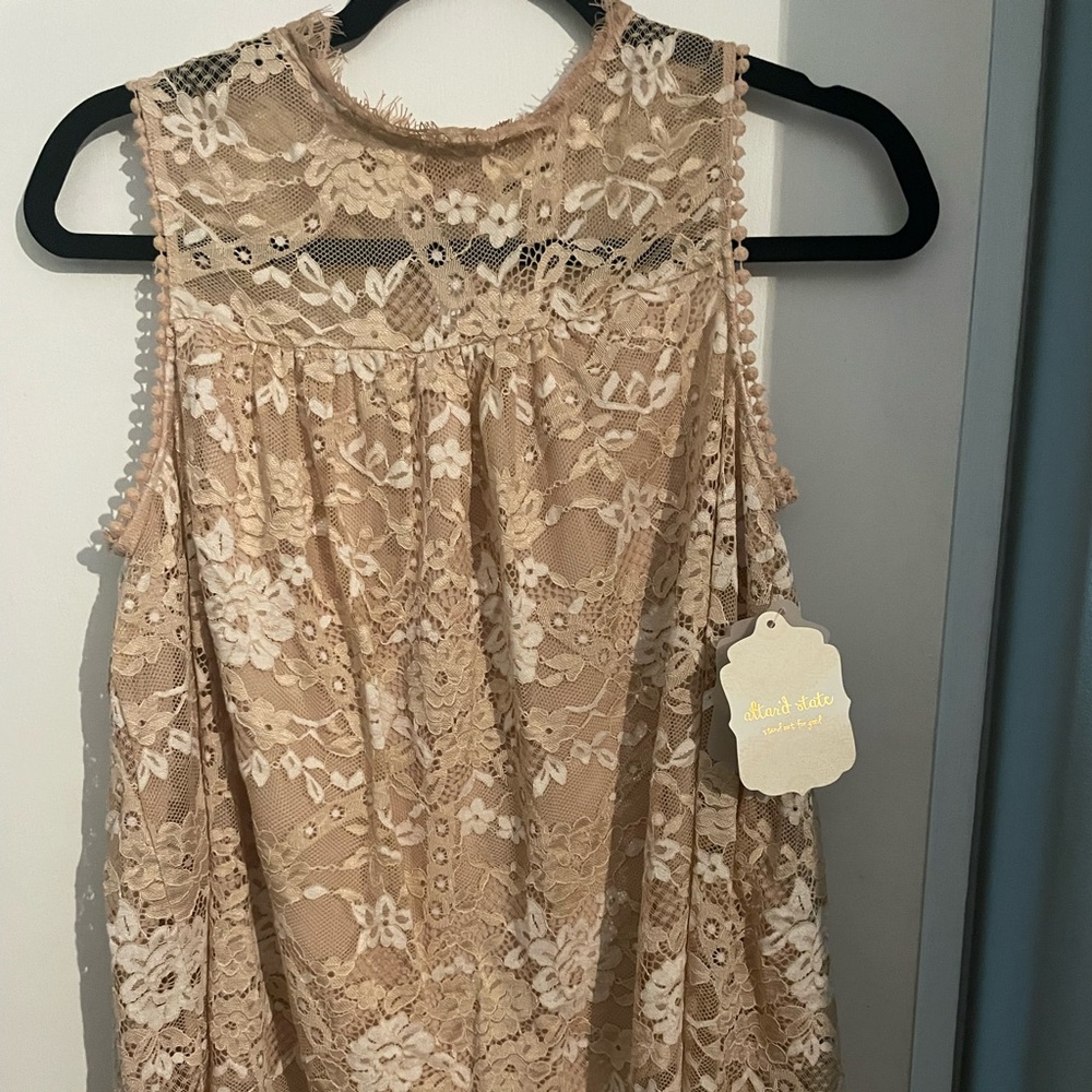 Altered State beige babydoll top